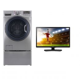 Paquete Lavasecadora Y Monitor Lg
