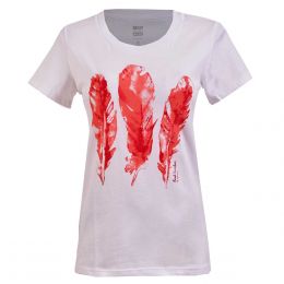 Playera Con Estampado De Plumas Beat London