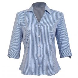 Blusa Cuello Camisero Estampada Apostrophe