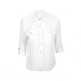 Blusa Lisa Camisera Bolsas Al Frente Apostrophe