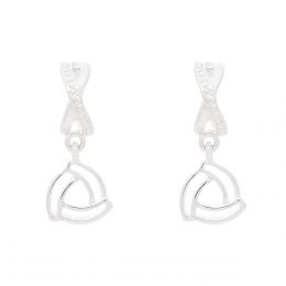 Aretes Color Plateado En Acabado Pulido Con Metal Napier