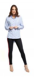 Blusa Camisera A Rayas Black Tape