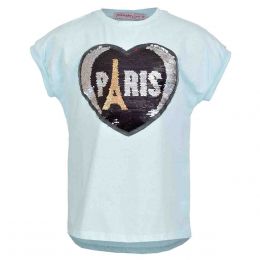 Playera Manga Corta Con Aplicación Paris Philosophy Girls