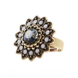 Anillo De Flor Ajustable Queen Victoria