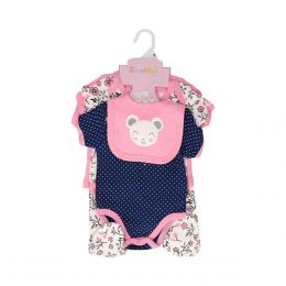 Kit 5 Piezas Para Bebé Sweet & Soft Bordado De Ratoncita