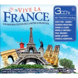 3 Cds Varios Vive La France Los Mejores Éxitos De La Música Francesa