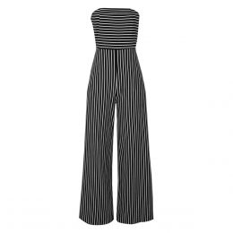 Jumpsuit Amplio A Rayas Strapless Basel