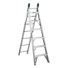 Escalera Convertible De Aluminio (13 Escalones) Cuprum C-2287-13