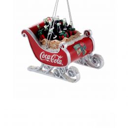 Colgante Coca-Cola Trineo De Resina