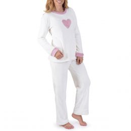 Pijama Flannel Playera De Manga Larga Y Pantalón Isotoner