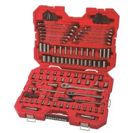 Juego De Herramientas Mecánicas De Cromo Gunmetal Sae Y Mm (150 Pzs) Craftsman