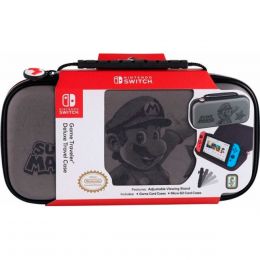 Nintendo Switch Estuche De Viaje Super Mario Deboss Grey
