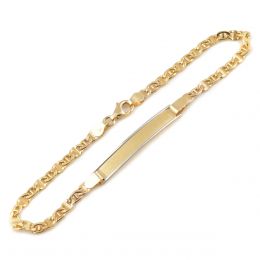 Esclava Dama Acabado Dorado Mate Dobleo