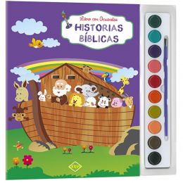 Historias Biblicas - Libros Acuarelas + Pincel Lexus