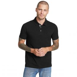 Playera Tipo Polo Negro G By Guess Para Caballero