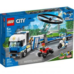 Policía: Camión De Transporte Del Helicóptero Lego City