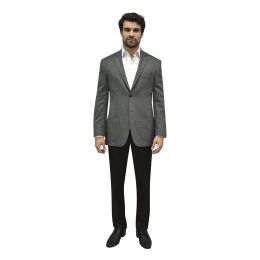 Saco Slim Color Gris Cavalier Para Caballero