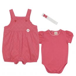 Conjunto 2 Piezas Jumpsuit Corto Y Body Manga Corta Mondo Bambino