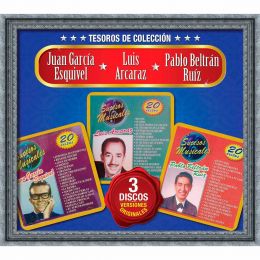 3 Cd´s Tesoros De Colección Juan Garcia Esquivel, Luis Arcaraz, Pablo Beltrán Ruíz.