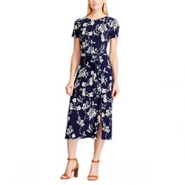 Vestido Floral Azul Chaps Para Dama
