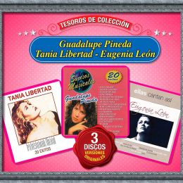 3 Cd´s Tesoros De Colección Guadalupe Pineda , Tania Libertad Y Eugenia León