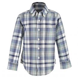 Camisa Manga Larga Cuadros Jeanious Para Niño