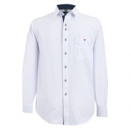 Camisa Blanca Manga Larga Lisa Altamar Para Caballero