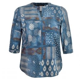Blusa Para Dama Cuello Mao Davinchy