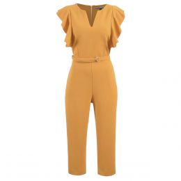Jumpsuit Con Escarola En Mangas Apostrophe Para Dama