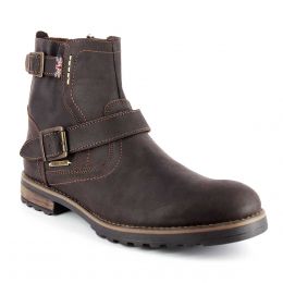 Bota De Piel Para Caballero Pepe Jeans Cafe Obscuro
