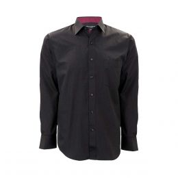 Camisa De Vestir Cuadros Vino Combinado Para Caballero Manchester