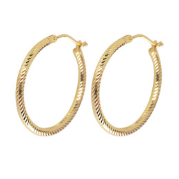 Aretes huggies Sini de oro 14 k