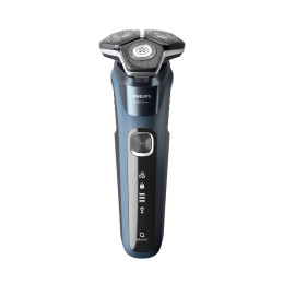 Afeitadora eléctrica Wet & Dry Philips SHAVER Series 5000, Cuchillas  SteelPrecision, color Rojo