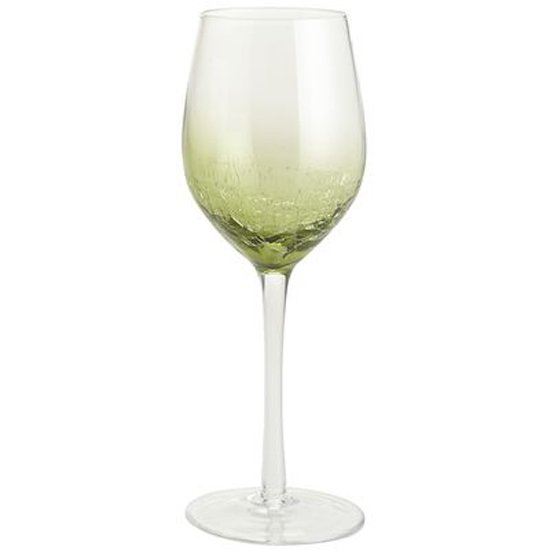 Copa para Vino Crackle Olive Green Pier 1 Imports