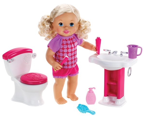 Little Mommy Bebita Hora de Ir al Baño Mattel