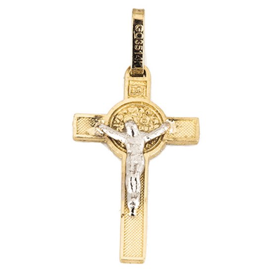 Cruz con Cristo Tubular Bicolor Sini