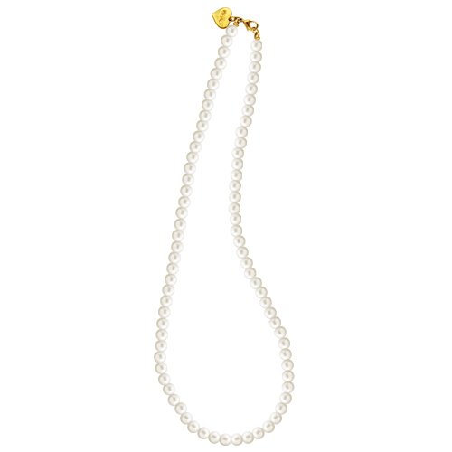 Collar con Hilo de Perlas y Dije Corazón Mossimo