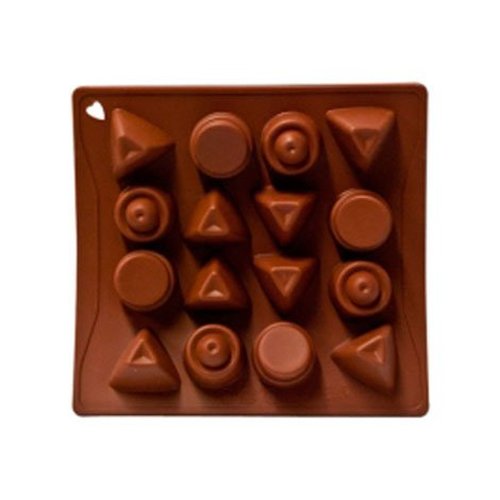 Molde Silicón Café para Chocolate Piramide Alegría