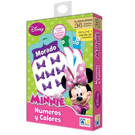 Flash Card Numeros y Colores Minnie
