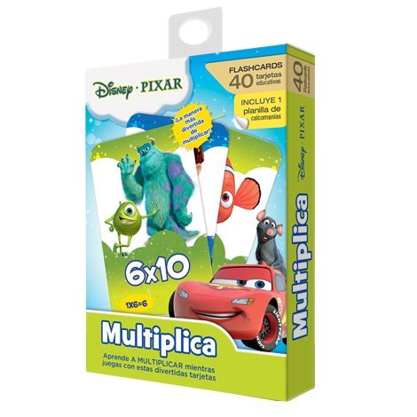 Flash Card Multiplicaciones Disney Pixar