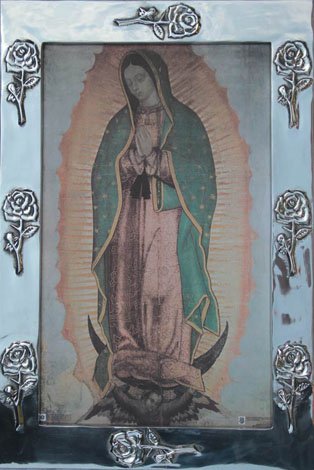 Virgen de Guadalupe Cuerpo Completo Chico Marco Pe