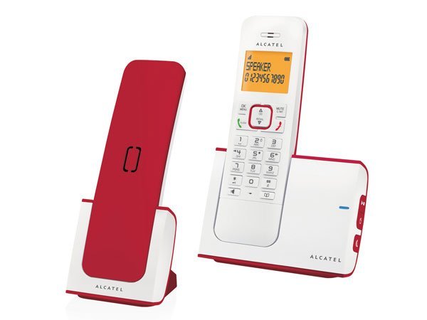Teléfono Inalámbrico Alcatel S250 Rojo
