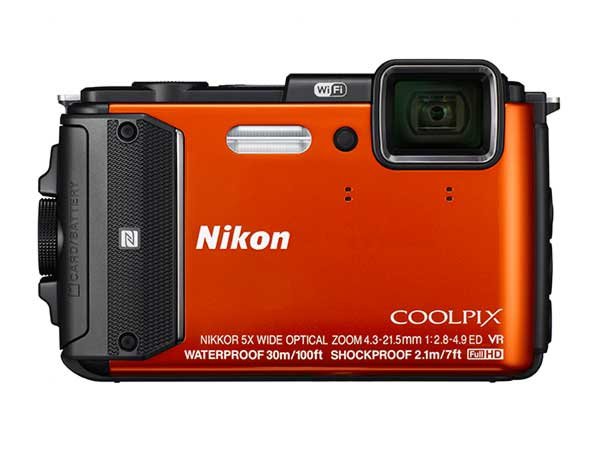 Cámara Digital 16 Mp Nikon Coolpix Aw130 (Naranja)
