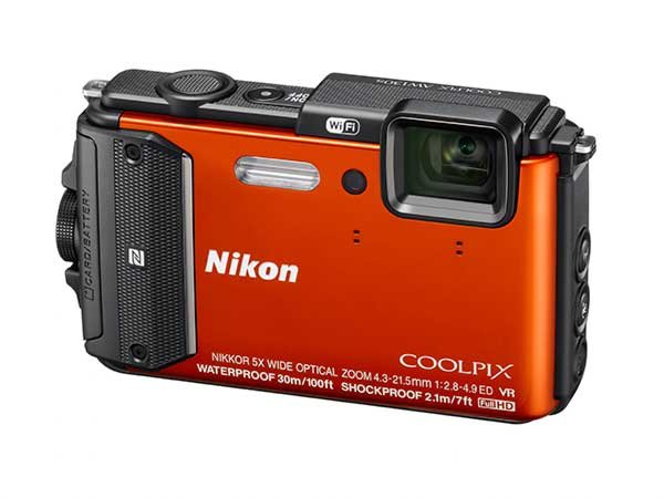 Cámara Digital 16 Mp Nikon Coolpix Aw130 (Naranja)