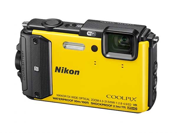 Cámara Digital 16 Mp Nikon Coolpix Aw130 (Amarillo)
