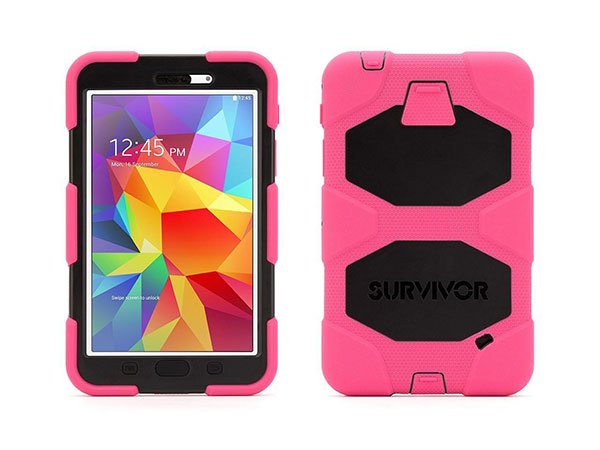 Funda Griffin Survivor para Samsung Galaxy Tab 4 - 7" Rosa/negro