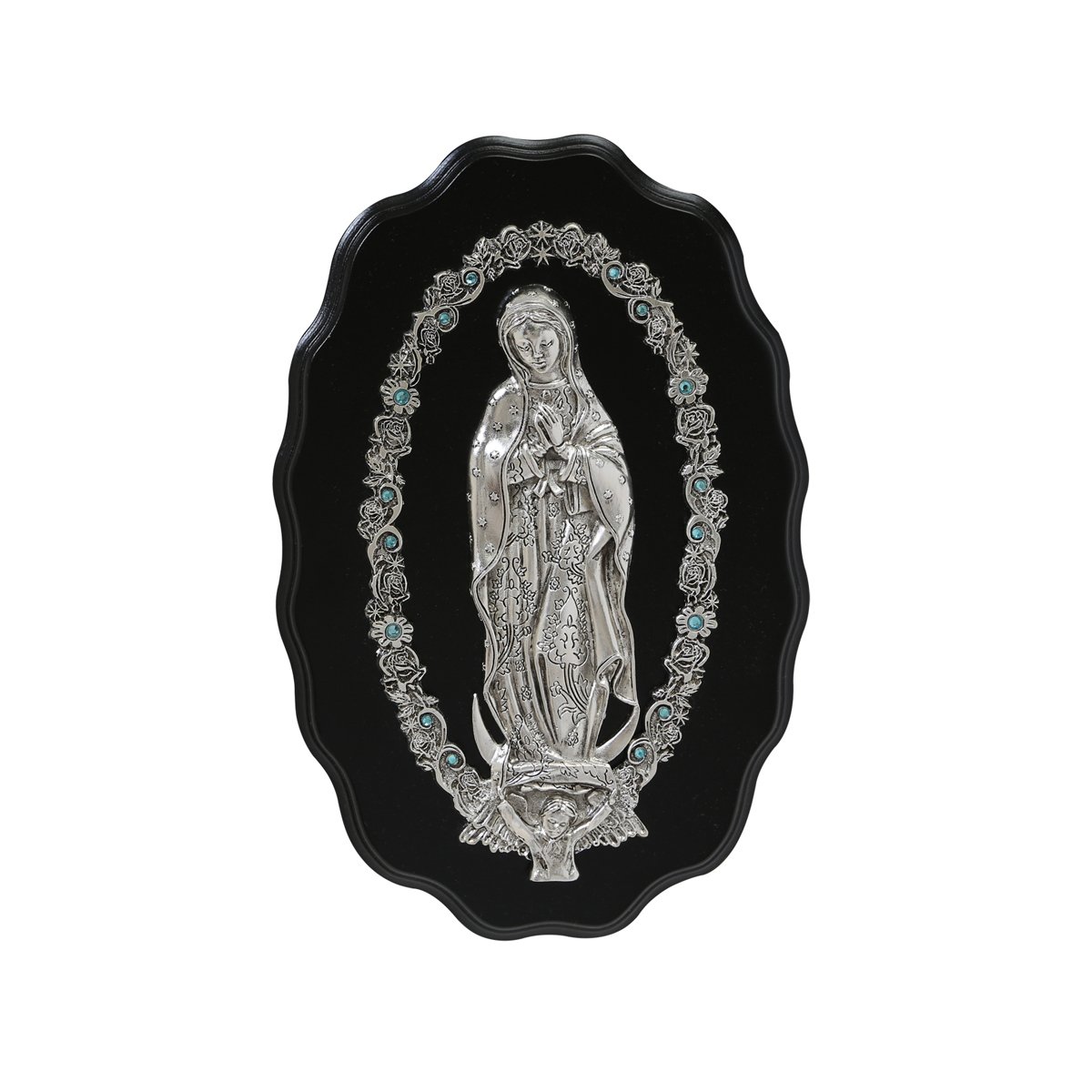 Virgen Guadalupe Plata Retablo Vgnr-P