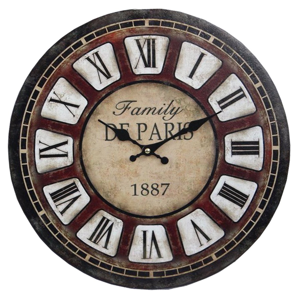 Reloj de Pared Decorativo Family París 39.8 Cm Lzq-070