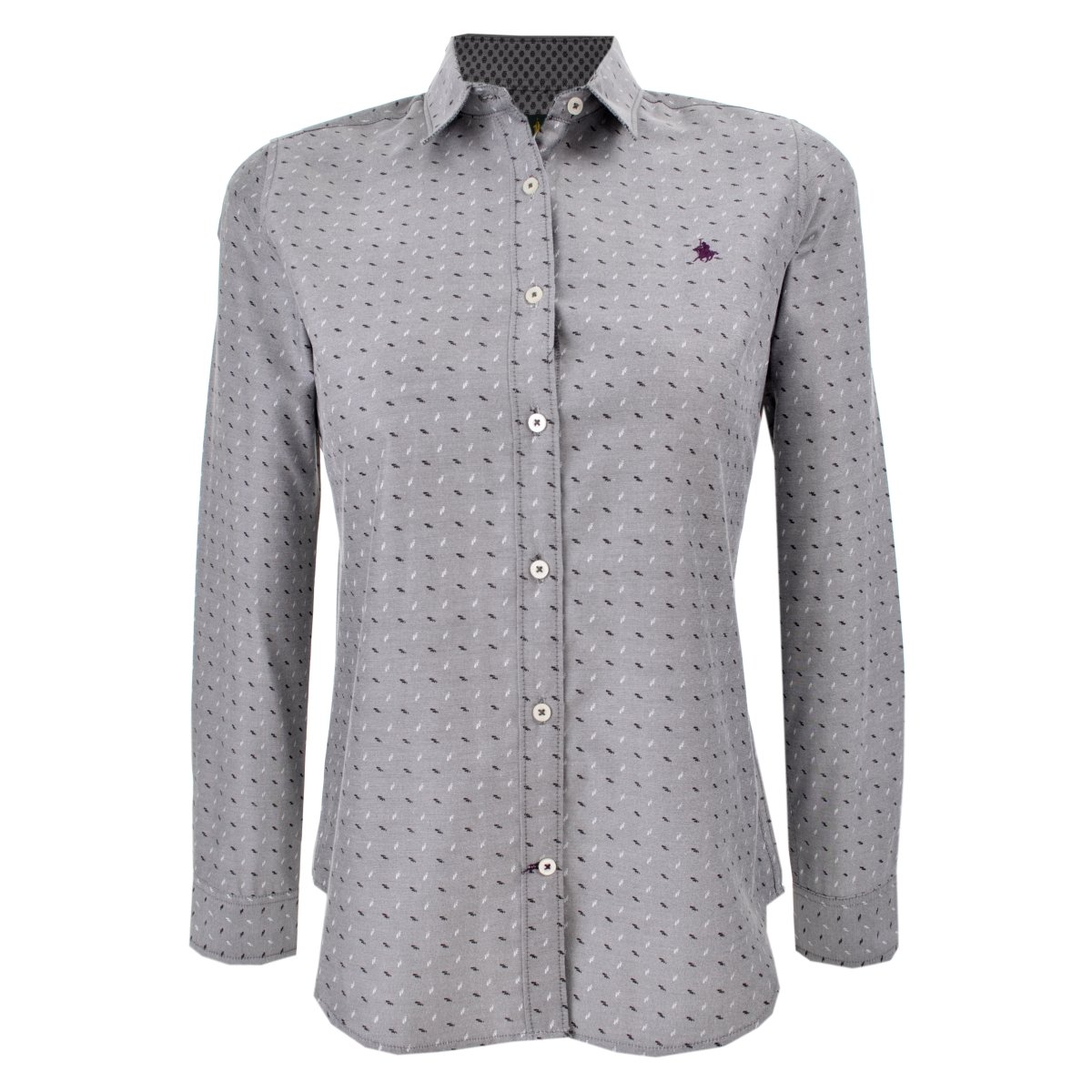 Camisa Estampado Sutil Obscuro Polo Club