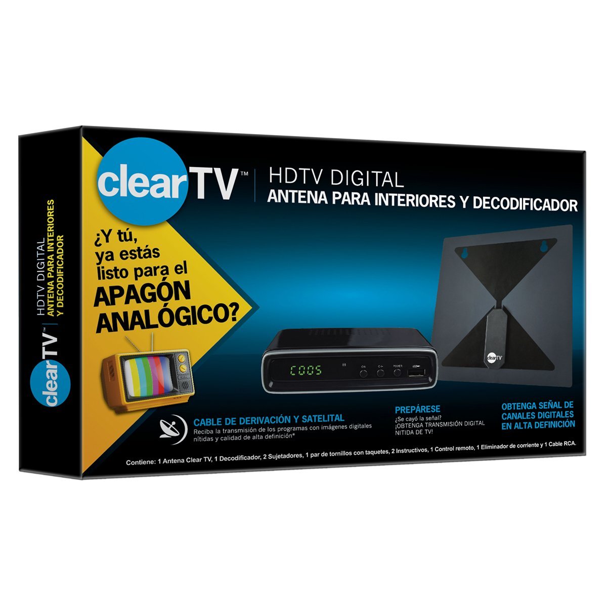 Clear Tv Antena + Decodificador